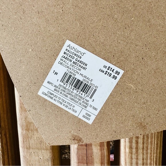 Michael's Halloween Wicked Garden Heart Gothic Live Forever Love Wall Art Plaque - Picture 5 of 12